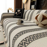 Sofa Throw – Striped – Charcoal