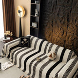 Sofa Throw – Striped – Ink Black