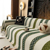 Sofa Throw – Striped – Moss