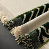 Sofa Throw – Striped – Moss