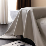 Sofa Throw – Leather Look – Bouclé Sand