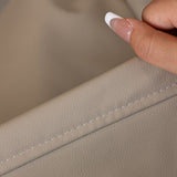 Sofa Throw – Leather Look – Bouclé Sand