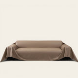 Sofa Throw – Leather Look – Caramel