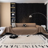 Sofa Throw – Leather Look – Caramel