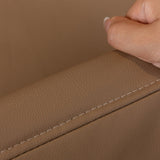 Sofa Throw – Leather Look – Caramel
