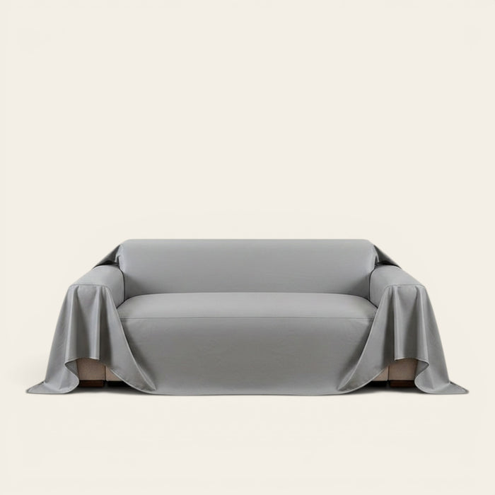 Sofa Throw – Leather Look – Charcoal