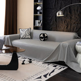 Sofa Throw – Leather Look – Charcoal