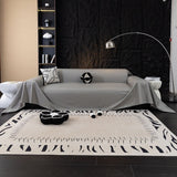 Sofa Throw – Leather Look – Charcoal