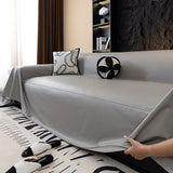Sofa Throw – Leather Look – Charcoal