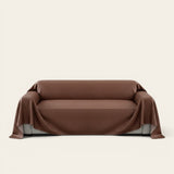 Sofa Throw – Leather Look – Espresso