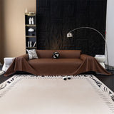 Sofa Throw – Leather Look – Espresso