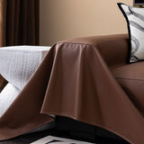 Sofa Throw – Leather Look – Espresso