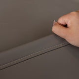 Sofa Throw – Leather Look – Pearl Grey