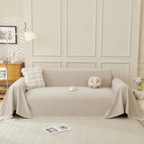 Sofa Throw – Linen Knit – Bouclé Sand