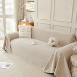 Sofa Throw – Linen Knit – Bouclé Sand