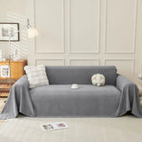 Sofa Throw – Linen Knit – Charcoal