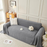 Sofa Throw – Linen Knit – Charcoal