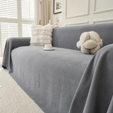 Sofa Throw – Linen Knit – Charcoal