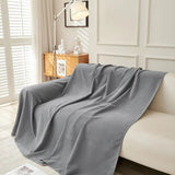 Sofa Throw – Linen Knit – Charcoal