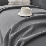 Sofa Throw – Linen Knit – Charcoal