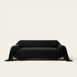 Sofa Throw – Linen Knit – Ink Black