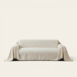 Sofa Throw – Linen Knit – Ivory Cream