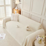 Sofa Throw – Linen Knit – Ivory Cream