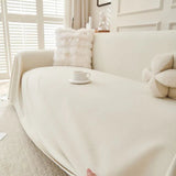 Sofa Throw – Linen Knit – Ivory Cream