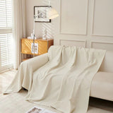 Sofa Throw – Linen Knit – Ivory Cream
