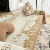 Sofa Throw – Logo Print – Caramel