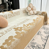 Sofa Throw – Logo Print – Caramel