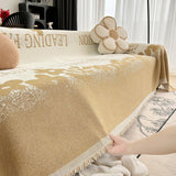 Sofa Throw – Logo Print – Caramel