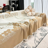 Sofa Throw – Logo Print – Caramel