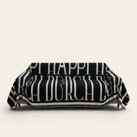 Sofa Throw – Logo Print – Ink Black