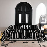 Sofa Throw – Logo Print – Ink Black