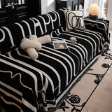Sofa Throw – Logo Print – Ink Black
