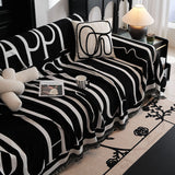 Sofa Throw – Logo Print – Ink Black