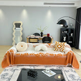 Sofa Throw – Logo Print – Terracotta