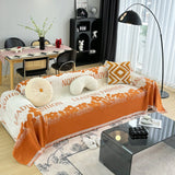 Sofa Throw – Logo Print – Terracotta