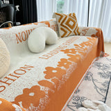 Sofa Throw – Logo Print – Terracotta