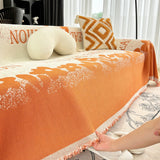 Sofa Throw – Logo Print – Terracotta