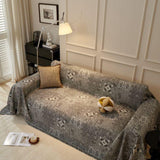 Sofa Throw – Tile Jacquard – Charcoal