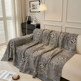 Sofa Throw – Tile Jacquard – Charcoal