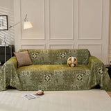 Sofa Throw – Tile Jacquard – Forest