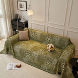 Sofa Throw – Tile Jacquard – Forest