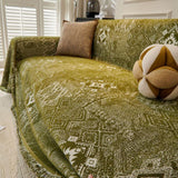 Sofa Throw – Tile Jacquard – Forest