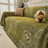 Sofa Throw – Tile Jacquard – Forest