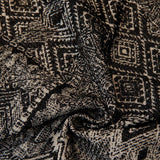 Sofa Throw – Tile Jacquard – Ink Black