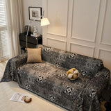 Sofa Throw – Tile Jacquard – Ink Black