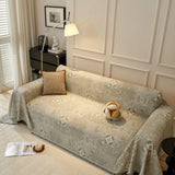 Sofa Throw – Tile Jacquard – Pearl Grey